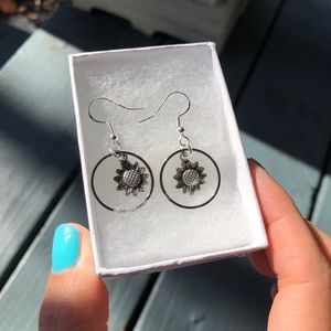 Sunflower earrings